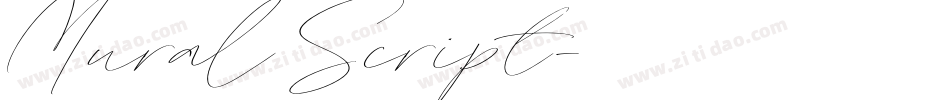 Mural Script字体转换